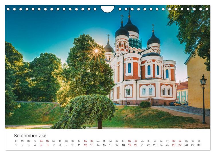 Produktbild: Tallinn - Eine Reise in die Hauptstadt Estlands. (Wandkalender 2026 DIN A4 quer), CALVENDO Monatskalender