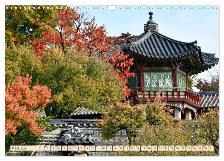 Produktbild: S&uuml;dkoreas Herbstf&auml;rbung (Wandkalender 2026 DIN A3 quer), CALVENDO Monatskalender
