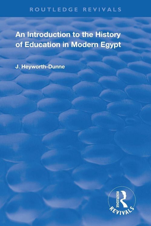 Produktbild: An Introduction to the History of Education in Modern Egypt