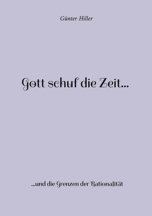 Produktbild: Gott schuf die Zeit...