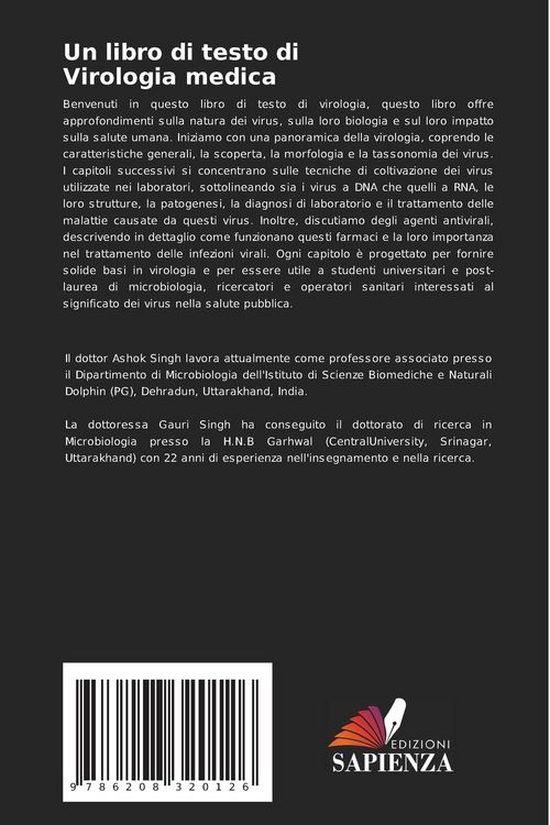 Produktbild: Un libro di testo di Virologia medica