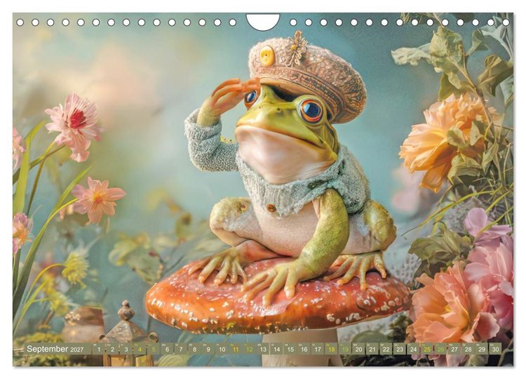 Produktbild: M&auml;rchenhafte charmante Fr&ouml;sche - Fantasiewerke (Wandkalender 2027 DIN A4 quer), CALVENDO Monatskalender
