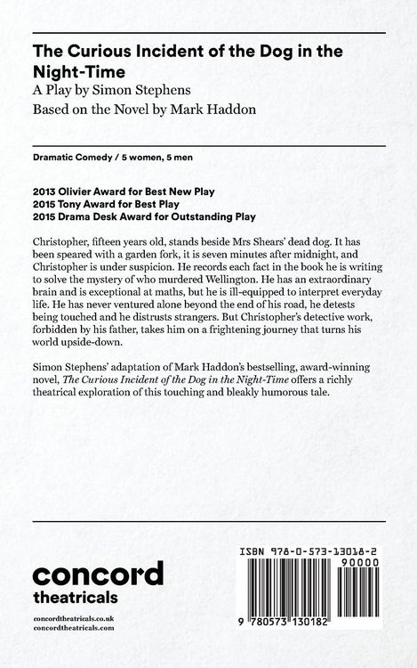 Produktbild: The Curious Incident of the Dog in the Night-Time