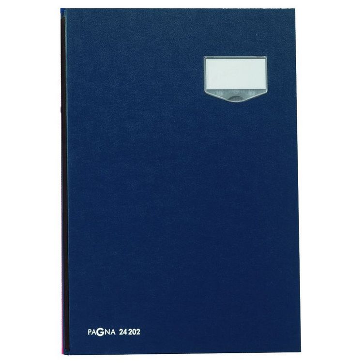 Produktbild: PAGNA Unterschriftenmappe de Luxe 24202-02 20F&auml;cher Pappe blau