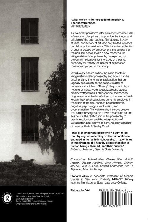 Produktbild: Wittgenstein, Theory and the Arts
