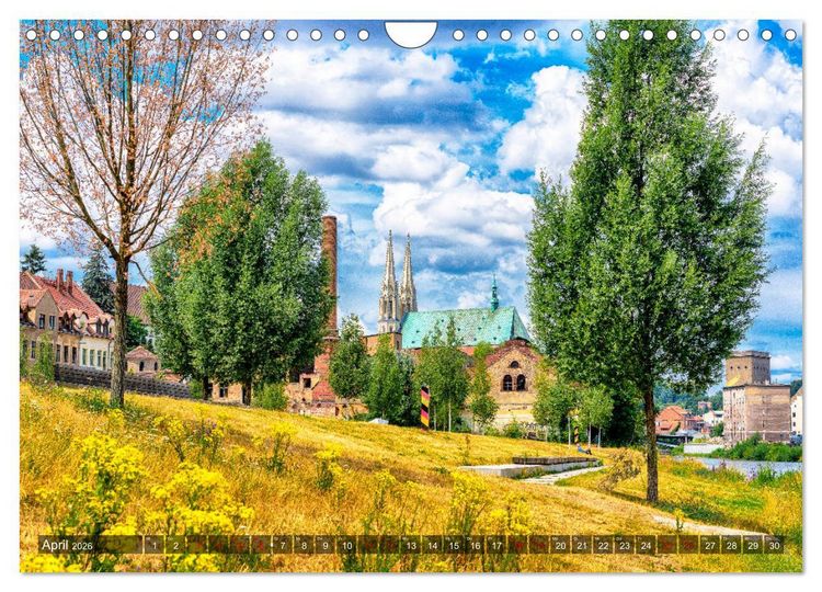 Produktbild: G&ouml;rlitz - Fimstadt mit Charme (Wandkalender 2026 DIN A4 quer), CALVENDO Monatskalender