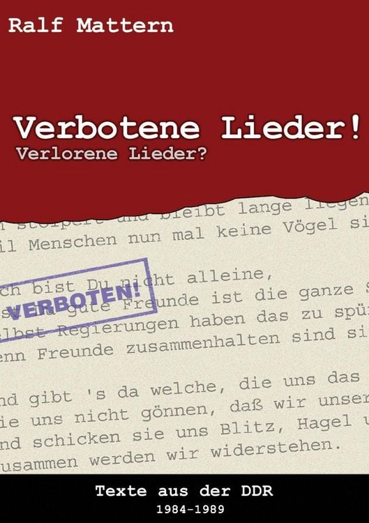 Produktbild: Verbotene Lieder! Verlorene Lieder?
