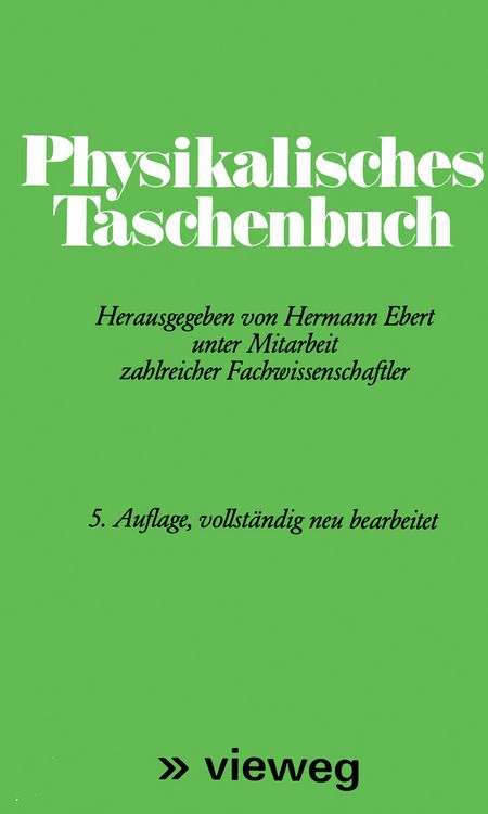 Produktbild: Physikalisches Taschenbuch