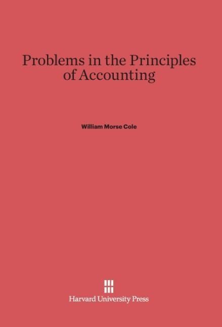 Produktbild: Problems in the Principles of Accounting