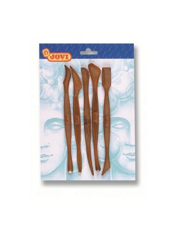 Produktbild: Jovi Modellierwerkzeuge zum Bearbeiten von Knete, Plastilin, 5er Set