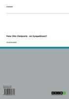 Produktbild: Peter Otto Chotjewitz - ein Sympathisant?