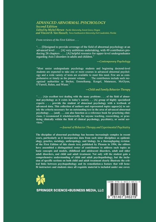 Produktbild: Advanced Abnormal Psychology