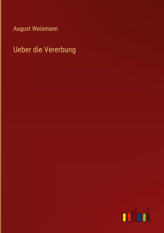 Produktbild: Ueber die Vererbung