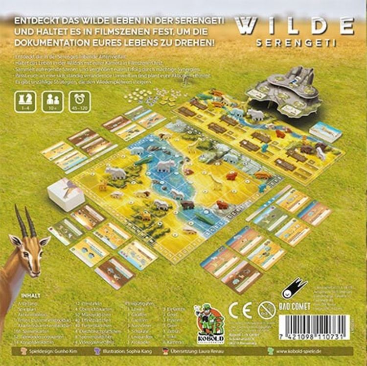 Produktbild: Kobold Spieleverlag 1027487 - Wilde Serengeti, Familienspiel