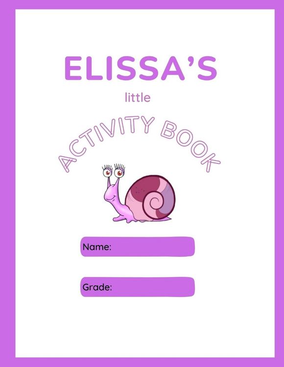 Produktbild: Elissa's Little Activity Book