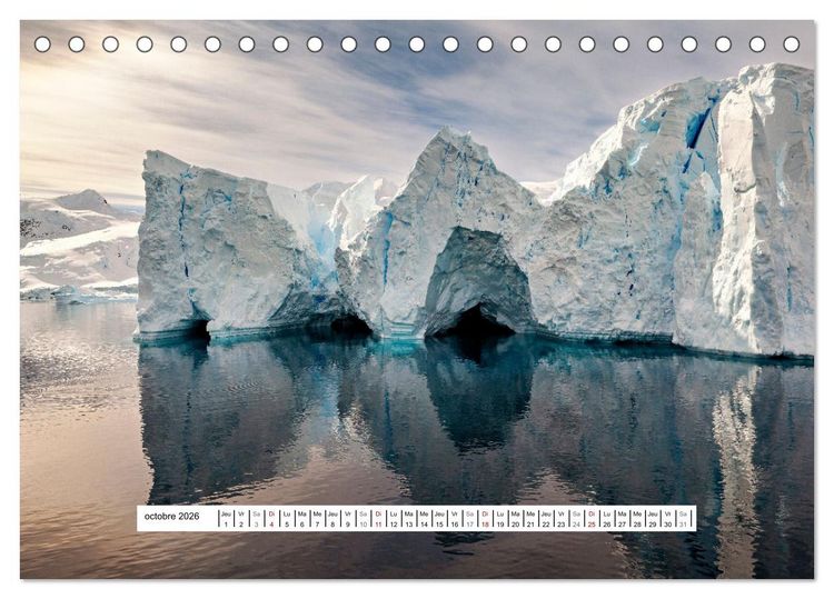 Produktbild: L'Antarctique magique (Calendrier de bureau 2026 DIN A5 vertical), CALVENDO calendrier mensuel