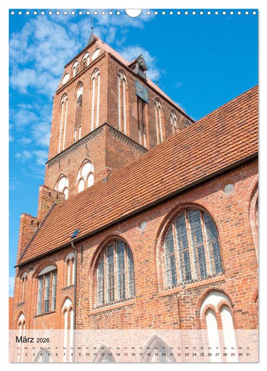 Produktbild: Historisches G&uuml;strow (Wandkalender 2026 DIN A3 hoch), CALVENDO Monatskalender
