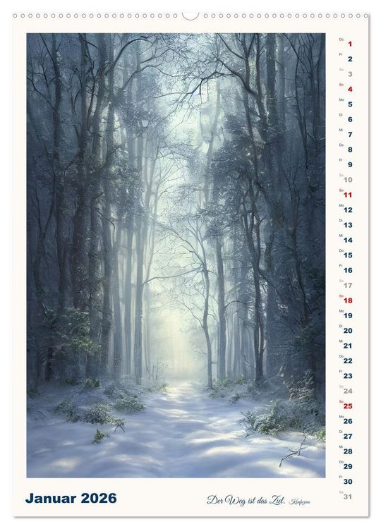 Produktbild: Wege der Fantasie (hochwertiger Premium Wandkalender 2026 DIN A2 hoch), Kunstdruck in Hochglanz