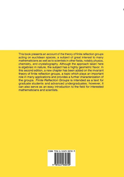 Produktbild: Finite Reflection Groups