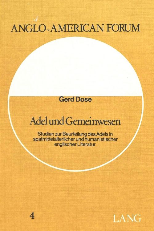 Produktbild: Adel und Gemeinwesen