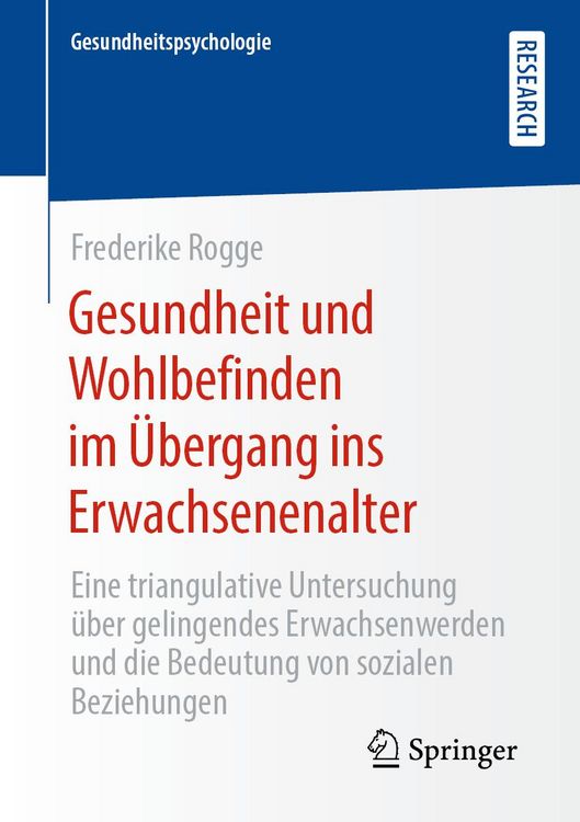 Produktbild: Gesundheit und Wohlbefinden im &Uuml;bergang ins Erwachsenenalter