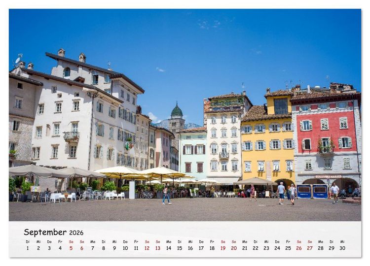 Produktbild: Trient - Hauptstadt des Trentino (Wandkalender 2026 DIN A4 quer), CALVENDO Monatskalender