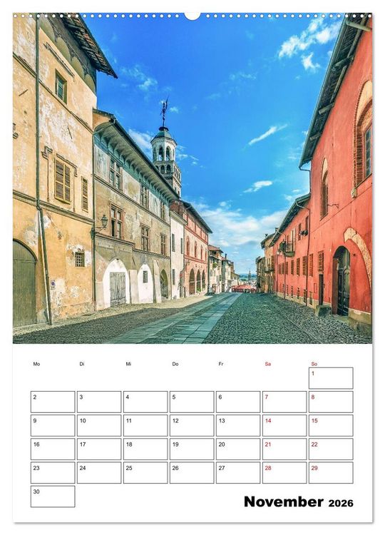 Produktbild: Piemont - Impressionen aus Norditalien (Wandkalender 2026 DIN A2 hoch), CALVENDO Monatskalender
