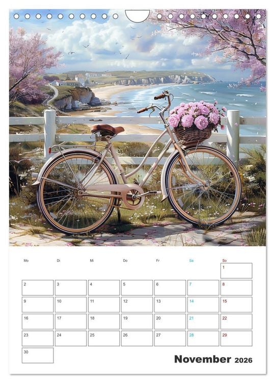 Produktbild: Fahrradpoesie (Wandkalender 2026 DIN A4 hoch), CALVENDO Monatskalender