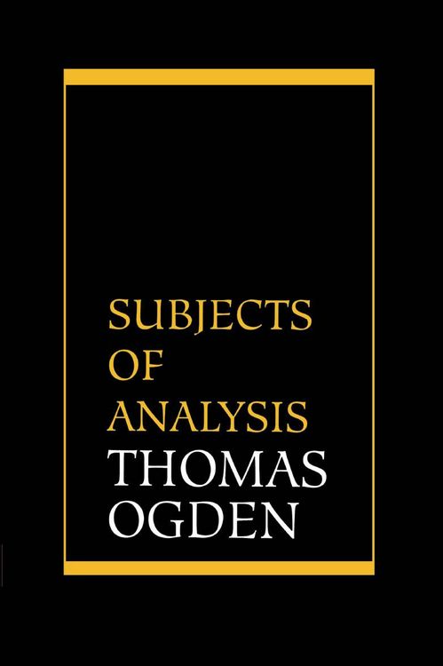 Produktbild: Subjects of Analysis
