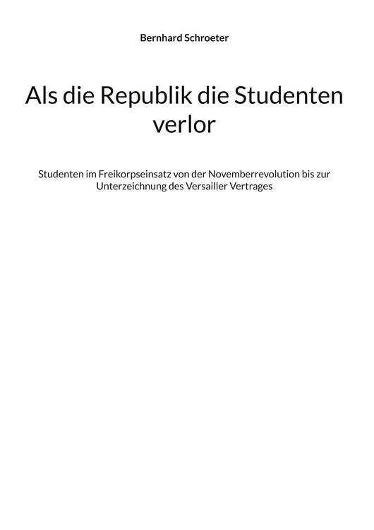 Produktbild: Als die Republik die Studenten verlor