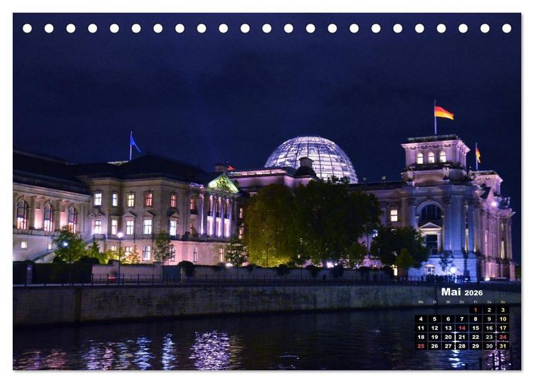 Produktbild: Berlin im Lichterglanz 2026 (Tischkalender 2026 DIN A5 quer), CALVENDO Monatskalender