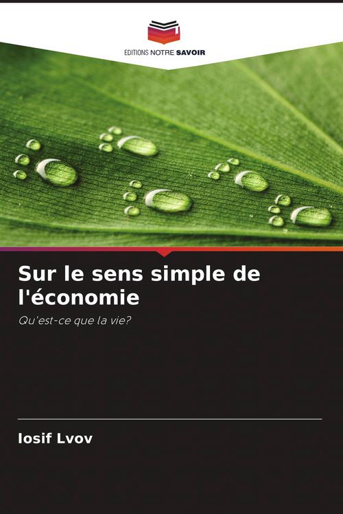 Produktbild: Sur le sens simple de l'&eacute;conomie