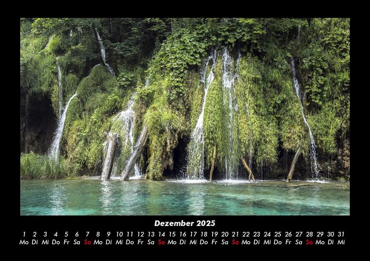 Produktbild: Wasserf&auml;lle 2025 Fotokalender DIN A3