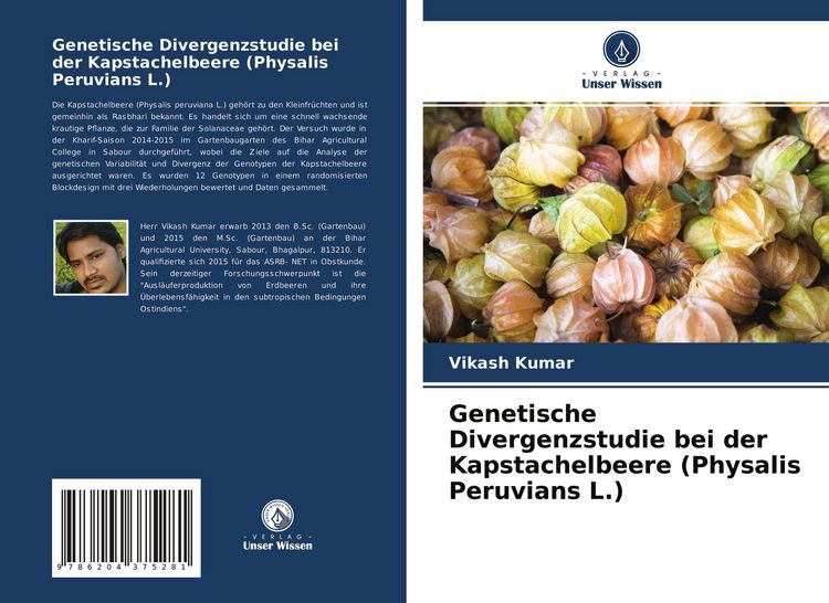 Produktbild: Genetische Divergenzstudie bei der Kapstachelbeere (Physalis Peruvians L.)