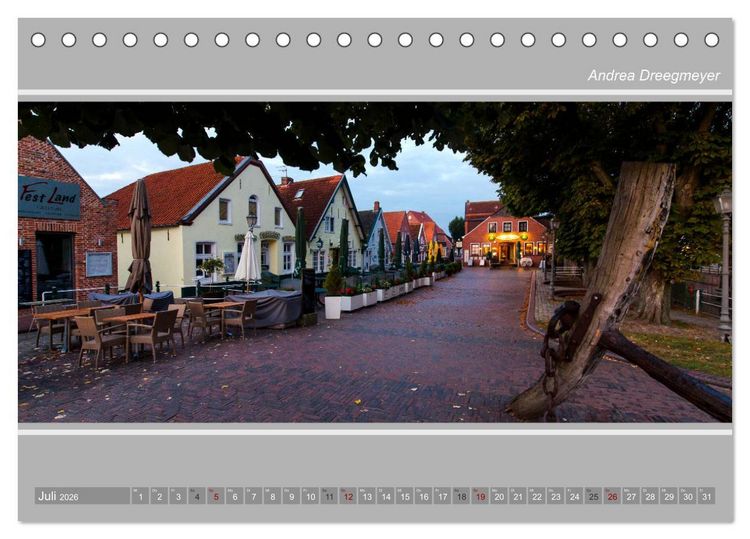 Produktbild: Greetsiel-Panorama (Tischkalender 2026 DIN A5 quer), CALVENDO Monatskalender