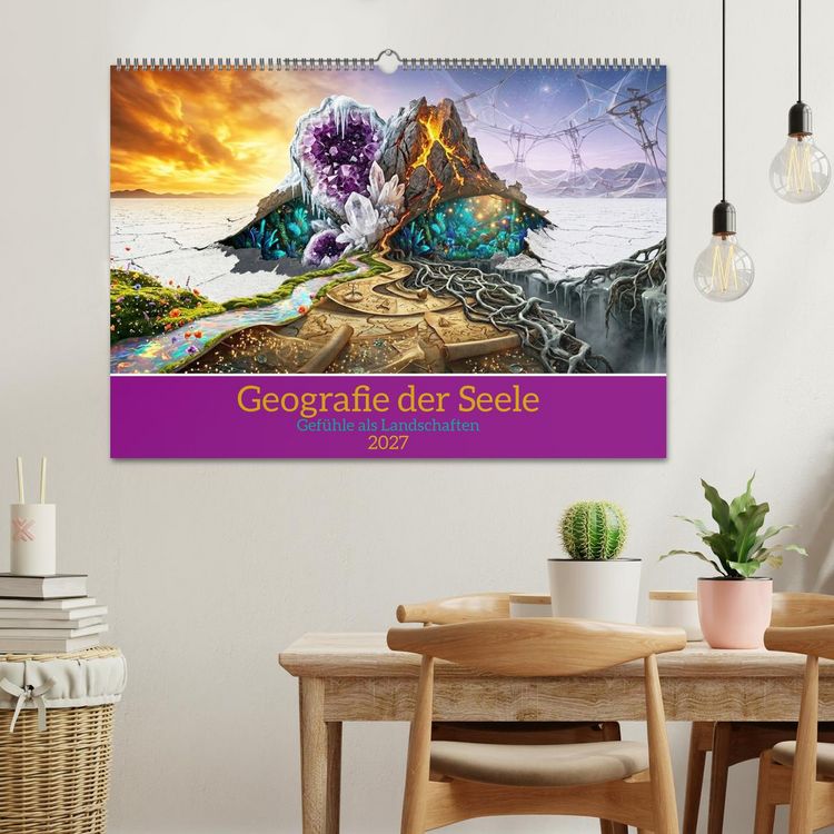 Produktbild: Geografie der Seele - Gef&uuml;hle als Landschaften (Wandkalender 2027 DIN A2 quer), CALVENDO Monatskalender
