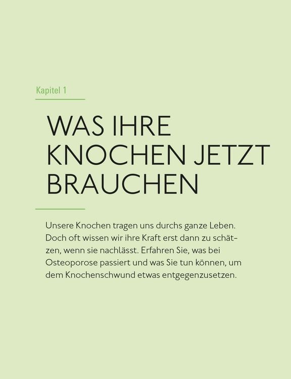 Produktbild: Ern&auml;hrung f&uuml;r starke Knochen gegen Osteoporose