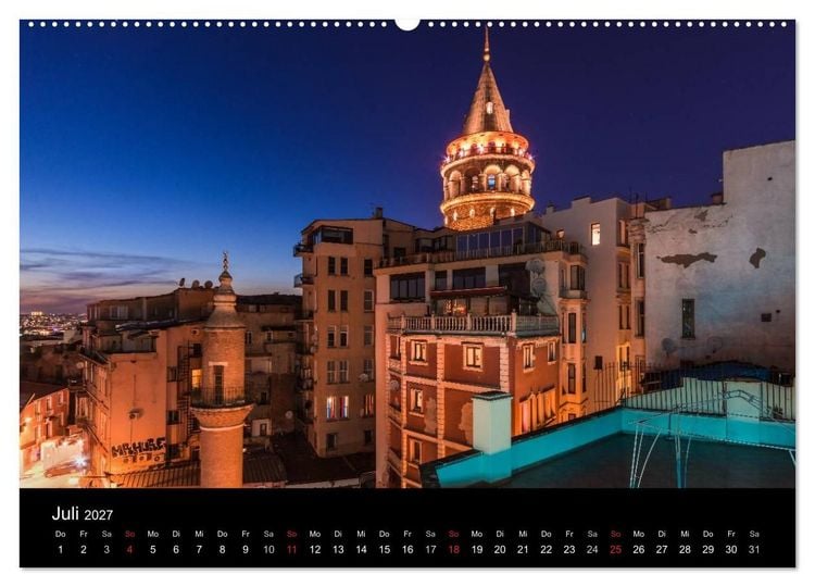 Produktbild: Istanbul - Stadt am Bosporus (Wandkalender 2027 DIN A2 quer), CALVENDO Monatskalender