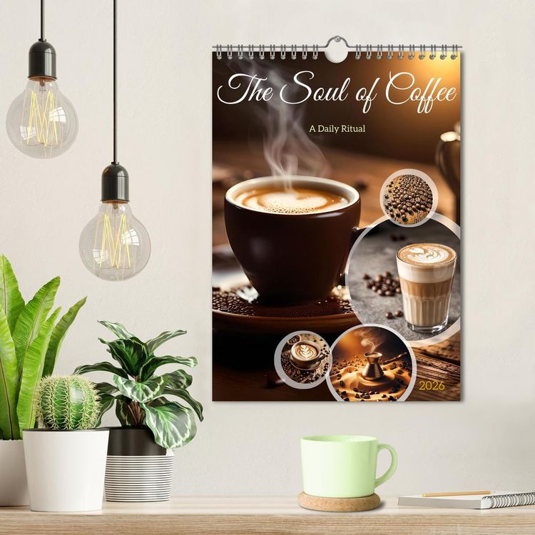 Produktbild: The Soul of Coffee - A Daily Ritual (Wall Calendar 2026 DIN A4 portrait), CALVENDO 12 Month Wall Calendar