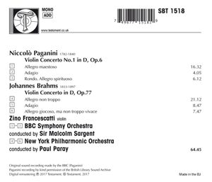 Produktbild: Violinkonzert 1 in D,op.6/Violinkonzert in