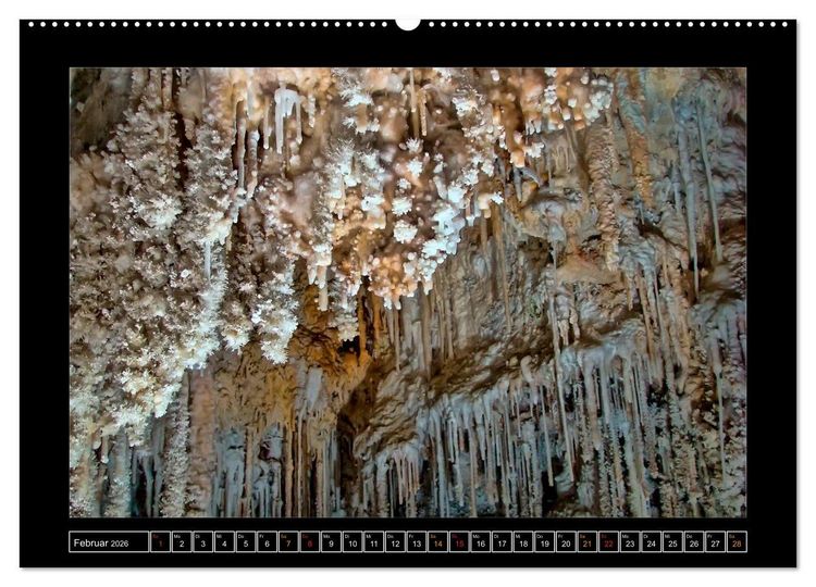 Produktbild: H&ouml;hlen, Stalaktiten und Stalagmiten (Wandkalender 2026 DIN A2 quer), CALVENDO Monatskalender