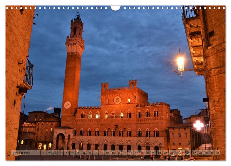 Produktbild: Sehnsucht nach SIENA (Wandkalender 2026 DIN A3 quer), CALVENDO Monatskalender