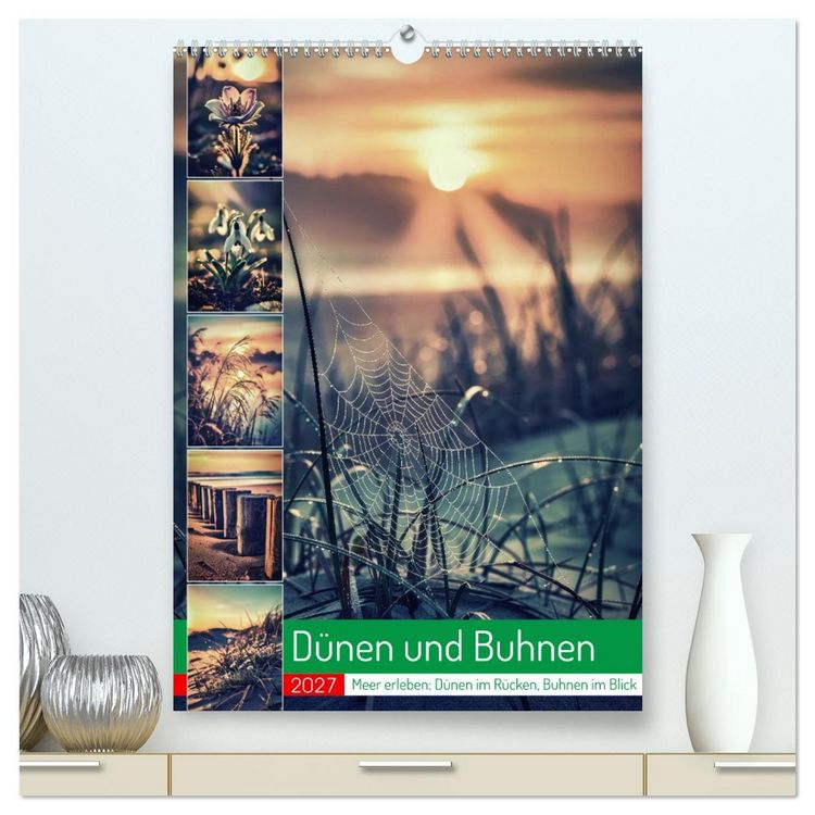 Produktbild: D&uuml;nen und Buhnen (hochwertiger Premium Wandkalender 2027 DIN A2 hoch), Kunstdruck in Hochglanz
