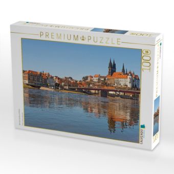Produktbild: CALVENDO Puzzle Blick &uuml;ber die Elbe auf Mei&szlig;en | 1000 Teile Lege-Gr&ouml;&szlig;e 64x48cm Foto-Puzzle f&uuml;r gl&uuml;ckliche Stunden