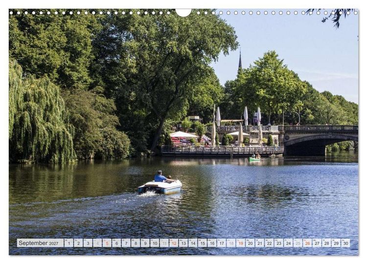 Produktbild: Hansestadt Hamburg (Wandkalender 2027 DIN A3 quer), CALVENDO Monatskalender