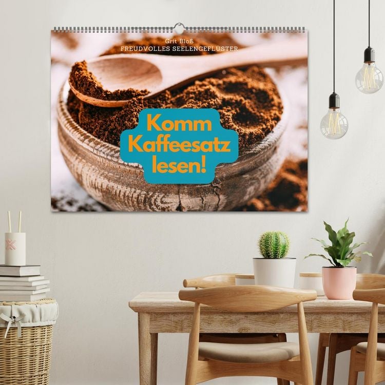Produktbild: Komm Kaffeesatz lesen! (Wandkalender 2026 DIN A2 quer), CALVENDO Monatskalender