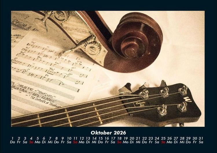 Produktbild: Musik 2026 Fotokalender DIN A4