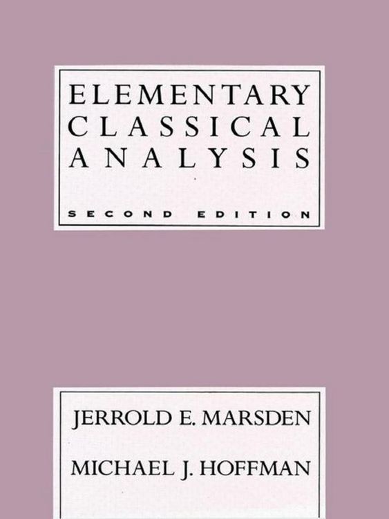 Produktbild: Elementary Classical Analysis