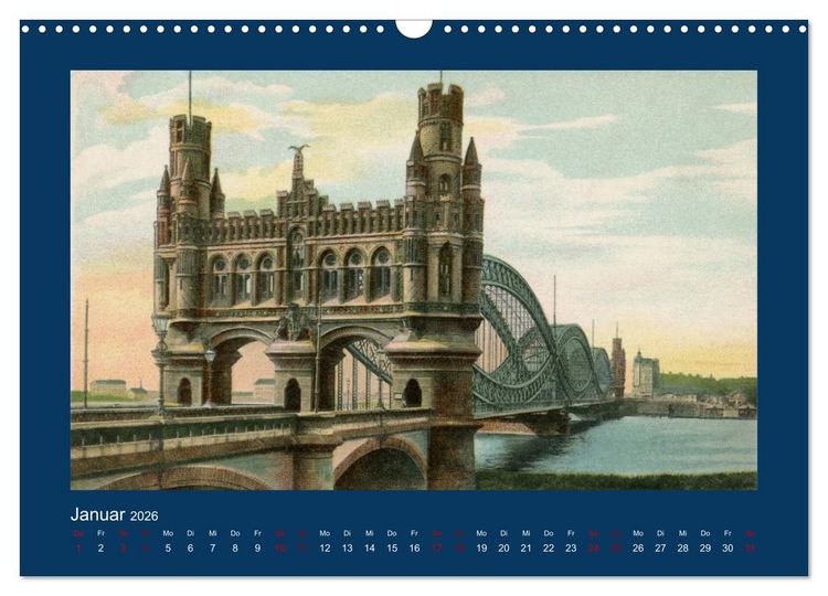 Produktbild: Lebendiges Hamburg von 1888 bis 1918 (Wandkalender 2026 DIN A3 quer), CALVENDO Monatskalender