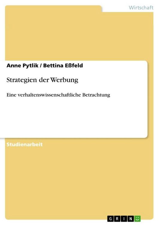 Produktbild: Strategien der Werbung